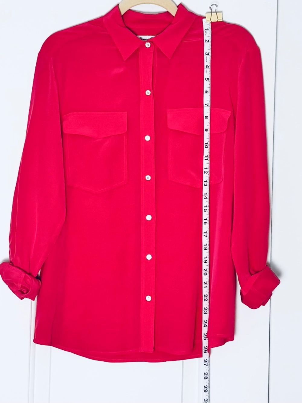 Tommy Bahama Hot Pink 100% Silk Button Front Shirt Size S/P - Picture 2 of 5